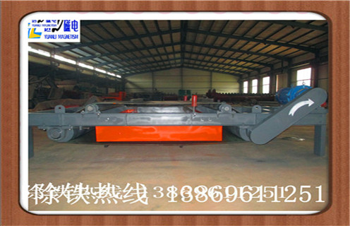 自卸式電磁除鐵器，福建超強干式自卸式電磁除鐵器_福建超強干式自卸式電磁除鐵器廠家配件_型號及工作視頻